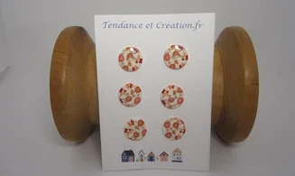 Ronds fleuris 15mm