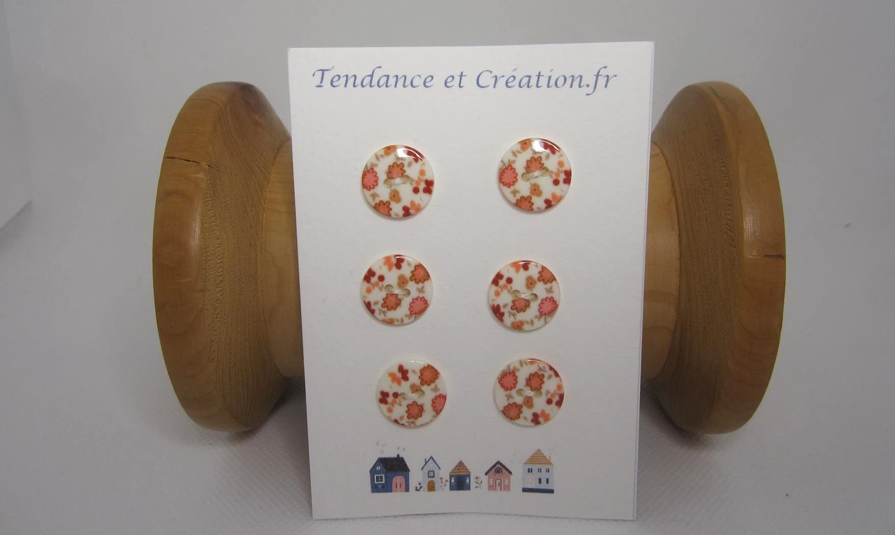 Ronds fleuris 15mm