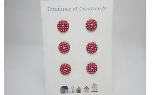 Pois rouge 12mm