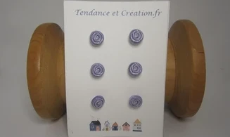 Roses violettes 10mm