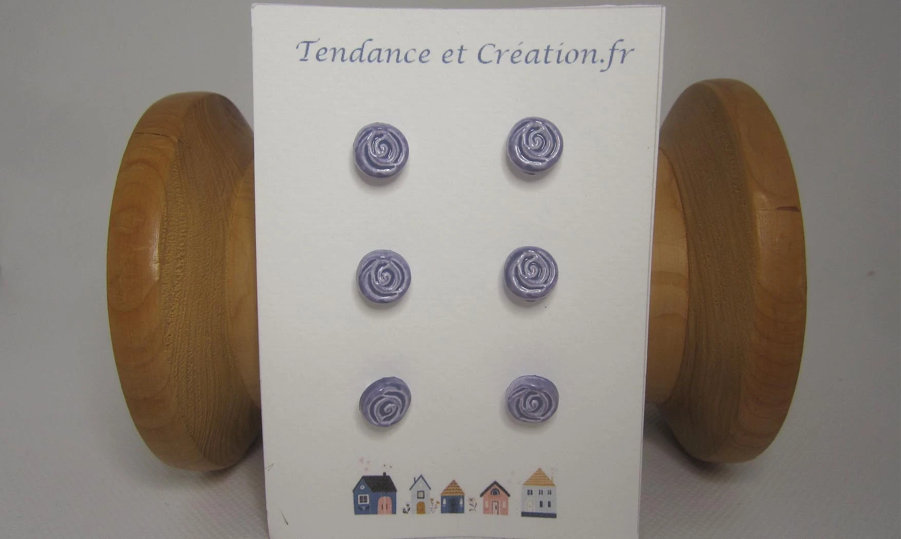 Roses violettes 10mm