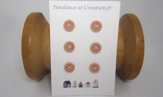 Ronds rose pâle 12mm