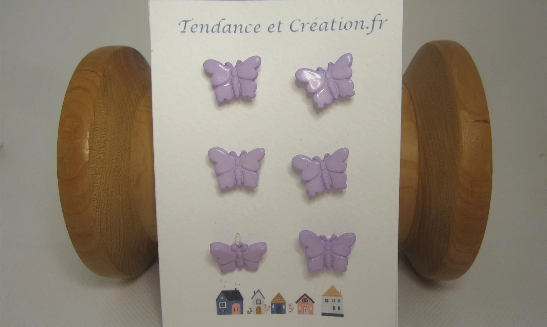Papillons violets 15mm