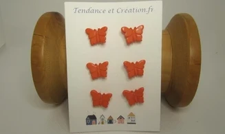 Papillons corail 15mm