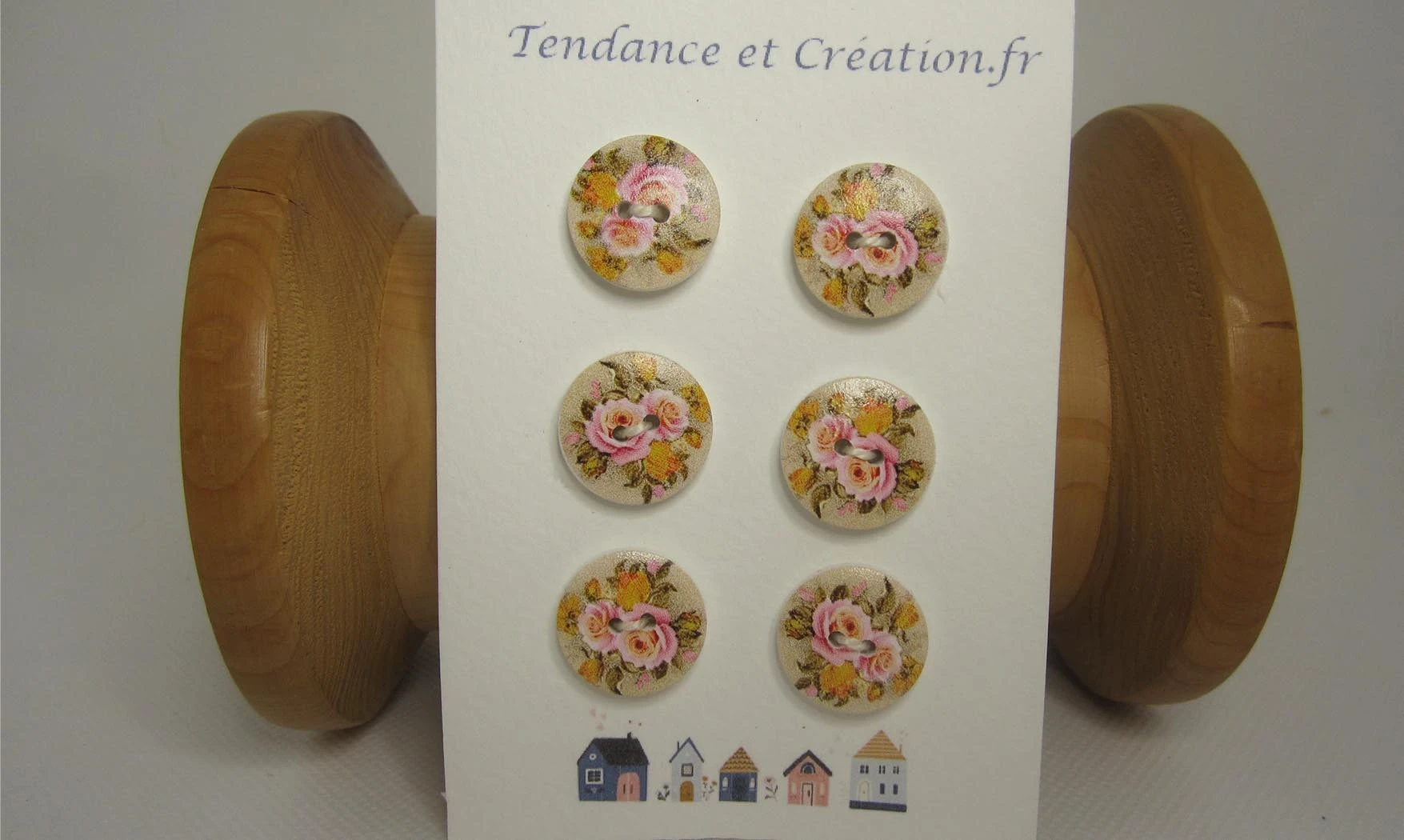 Ronds fleuris 18mm