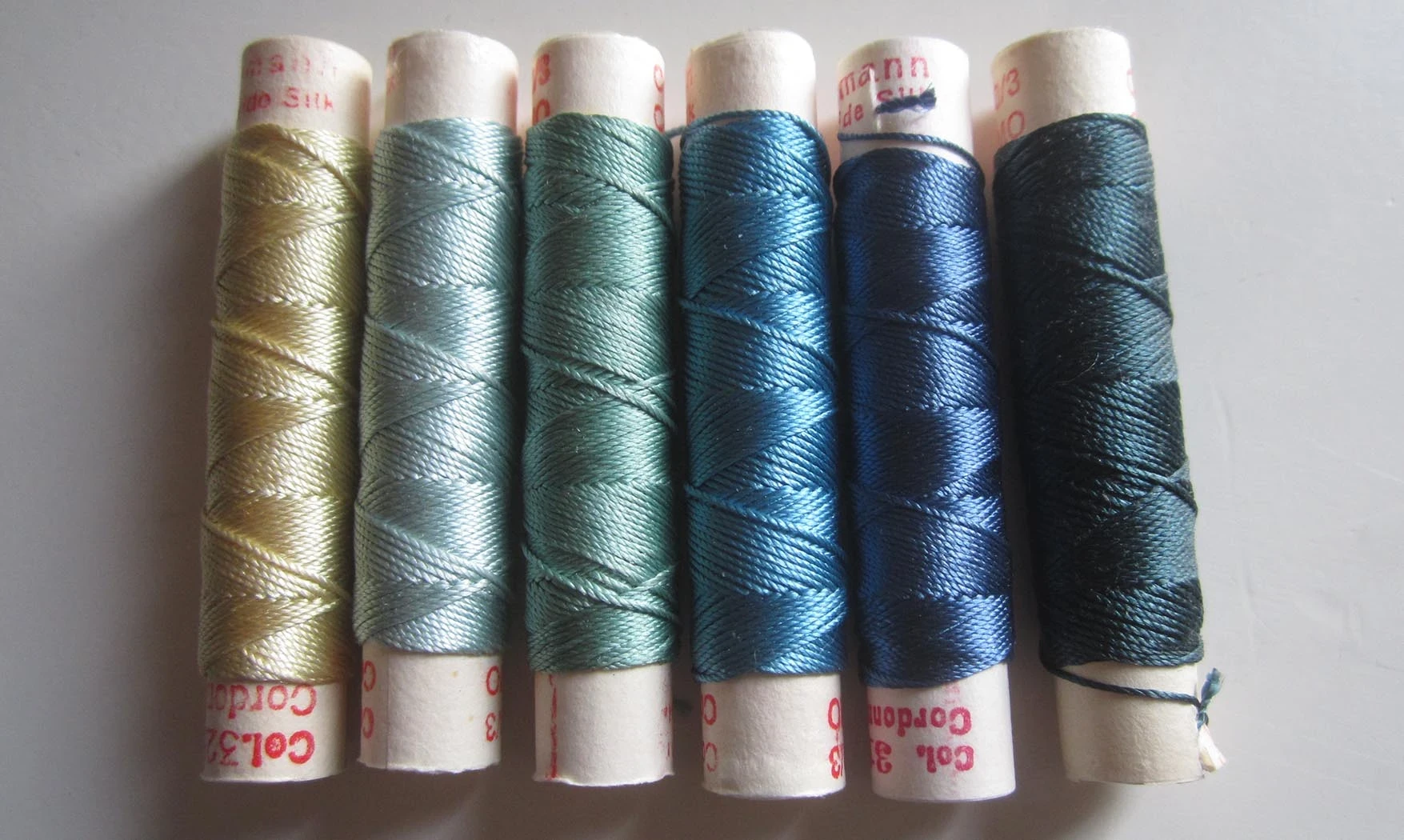 Assortiment soie "Océan" vintage