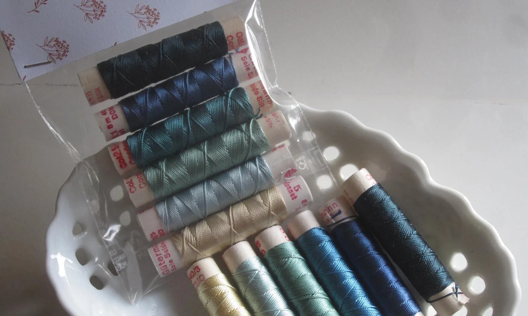 Assortiment soie "Océan" vintage