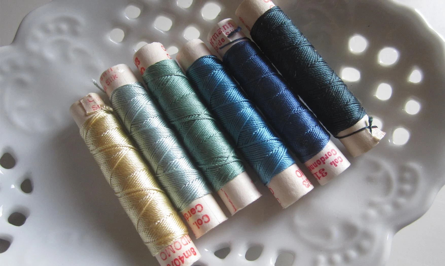 Assortiment soie "Océan" vintage