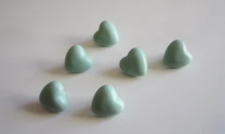 Bouton Coeur Vert