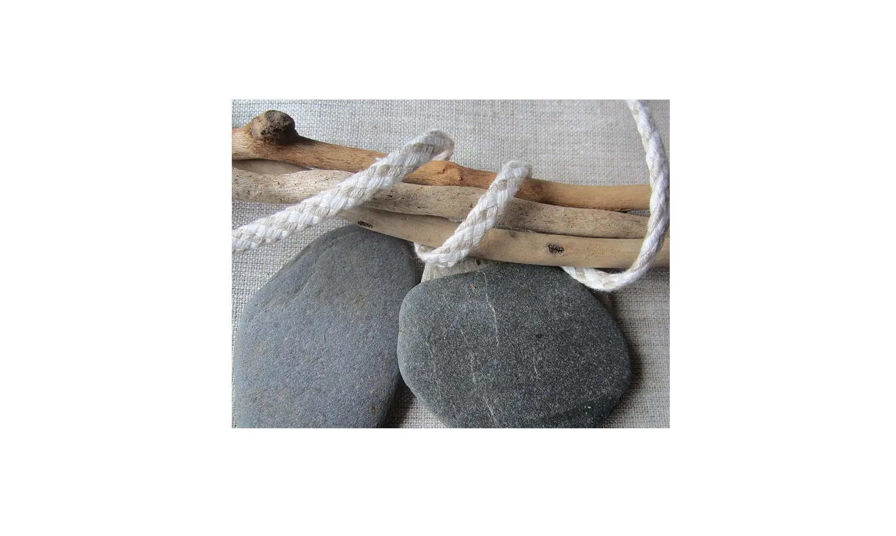Corde bis et blanc
